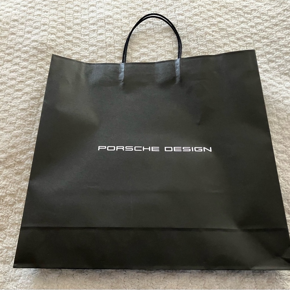 Porsche Design Black Shopping Bag PAPER